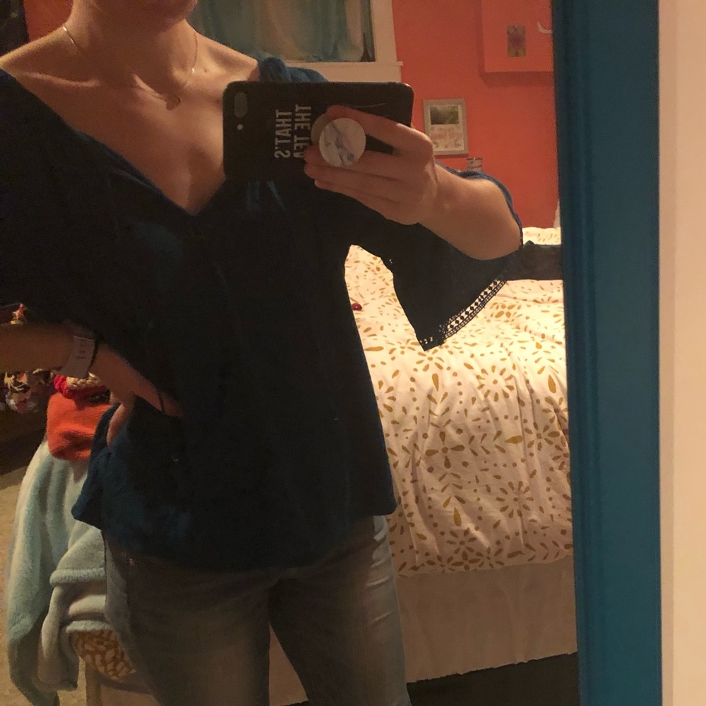 Dressy Blue Top